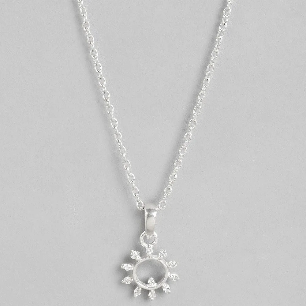92.5 Silver Sun Necklace