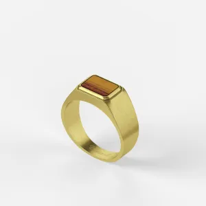 Atlas Ring 18K Vermeil Tiger's Eye