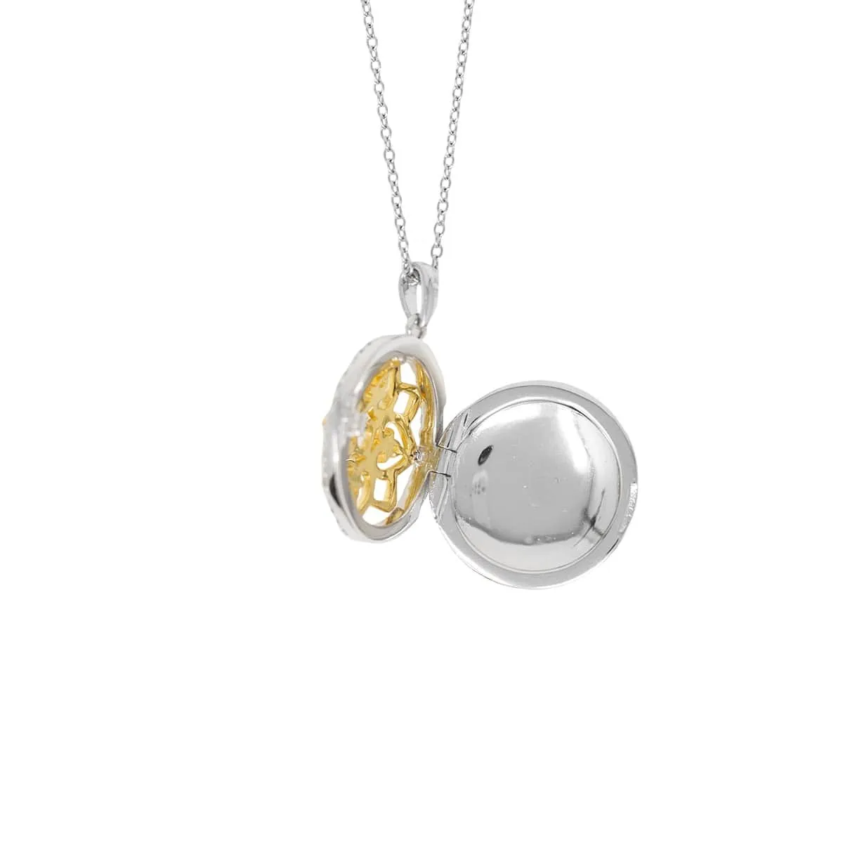Elsie Locket Necklace 14K Gold