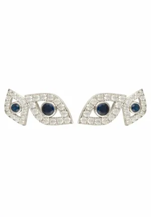 Eye Earrings Silver