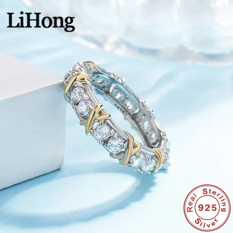 Luxury Interlaced Crystal Ring