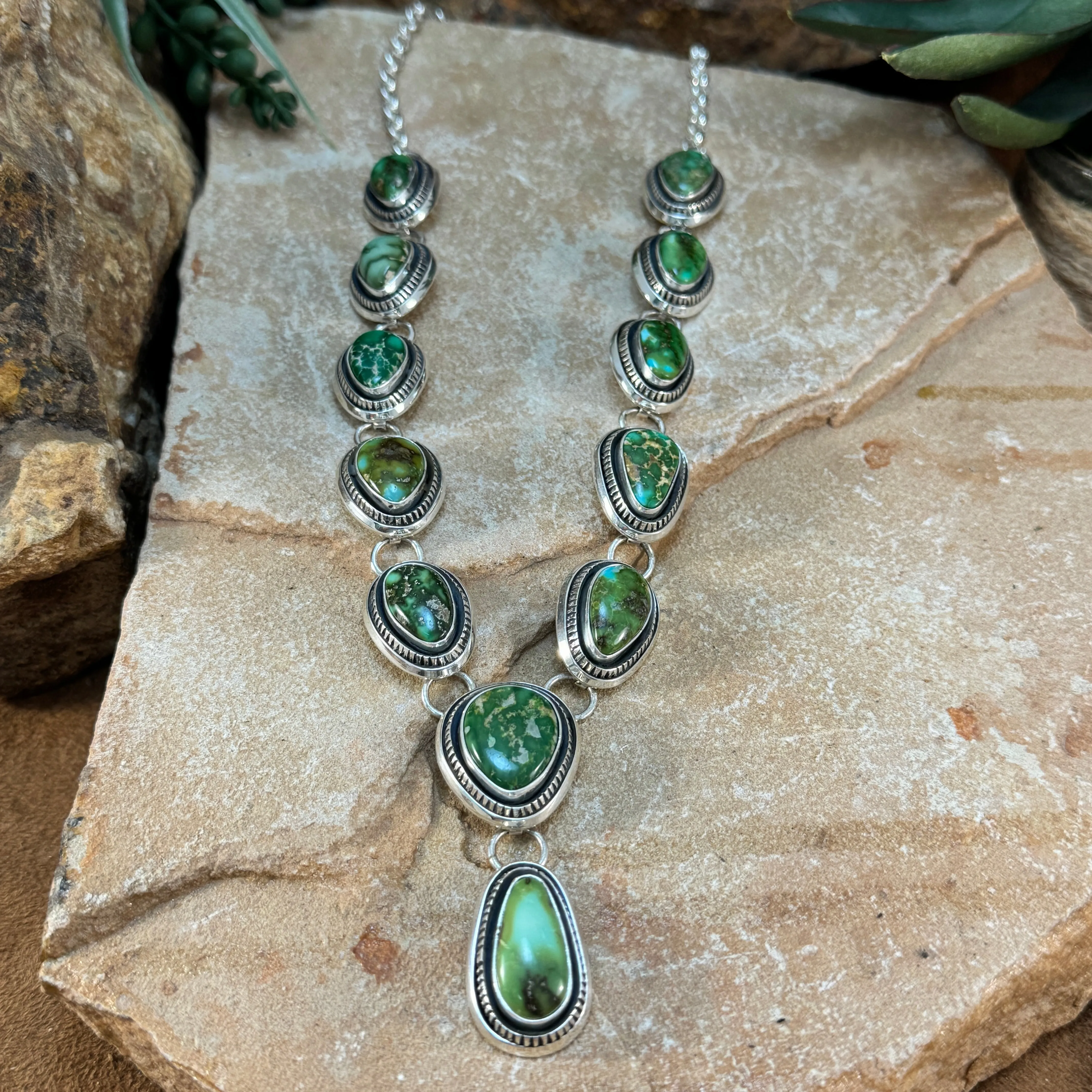 Sonoran Gold Lariat Necklace by Leonard Nez