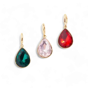 Teardrop Birthstone Charm