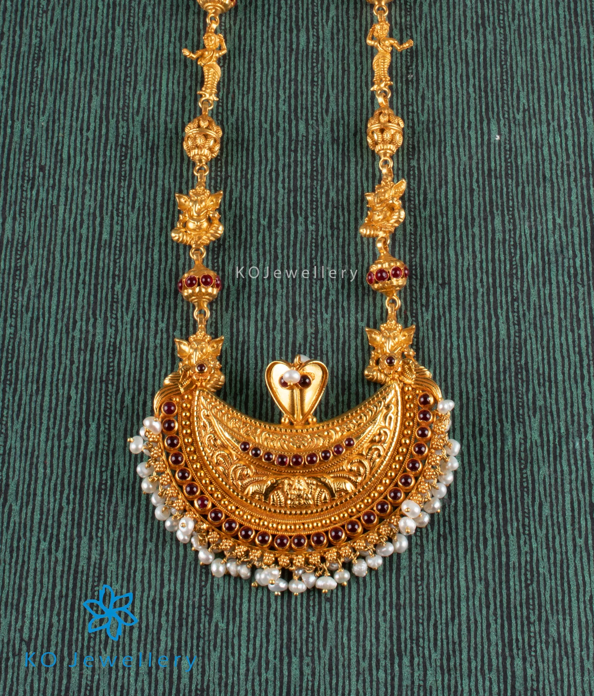 The Atharva Silver Kokkethathi Ganesha Necklace